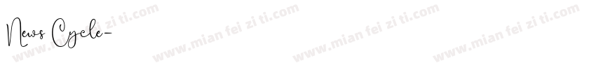 News Cycle字体转换